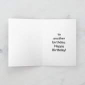 Longhorn Cow Diver Birthday voor oom Kaart (Binnen)