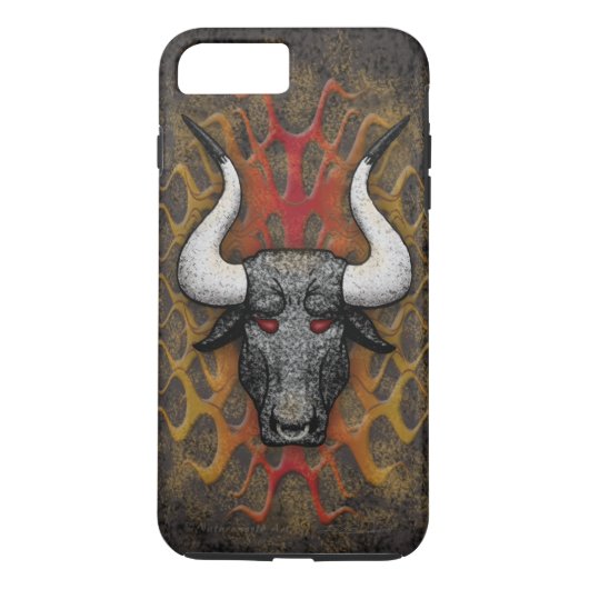 Longhorn Diablo iPhone 7 Plus, hard Hoesje (Achterkant)