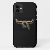 Longhorn eenvoudige stoere iPhone 5 Hoesje (Achterkant)