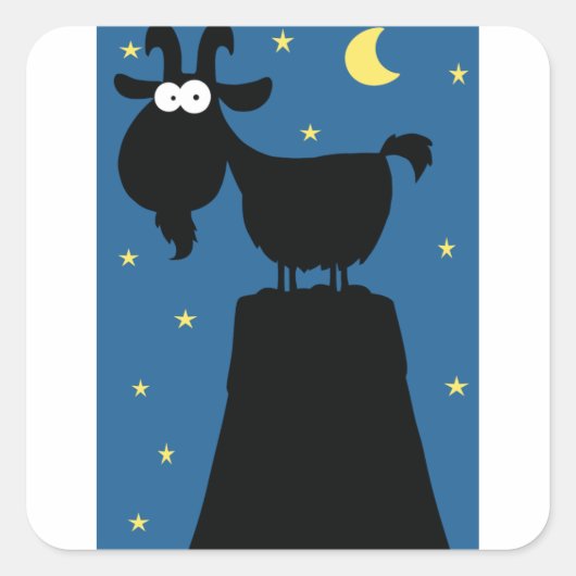 Longhorn Goat Stickers (Voorkant)