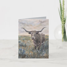 "Longhorn" handgeschilderd