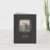"Longhorn" handgeschilderd Kaart (Achterkant)