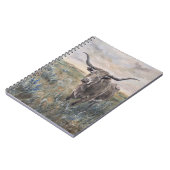 "Longhorn" handgeschilderd Notitieboek (Linkerzijde)