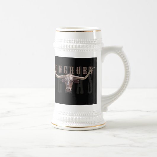 Longhorn Head Stein Bierpul (Rechts)