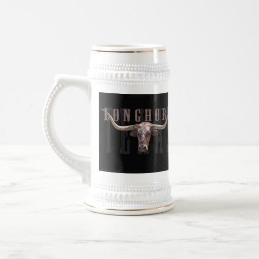 Longhorn Head Stein Bierpul (Links)