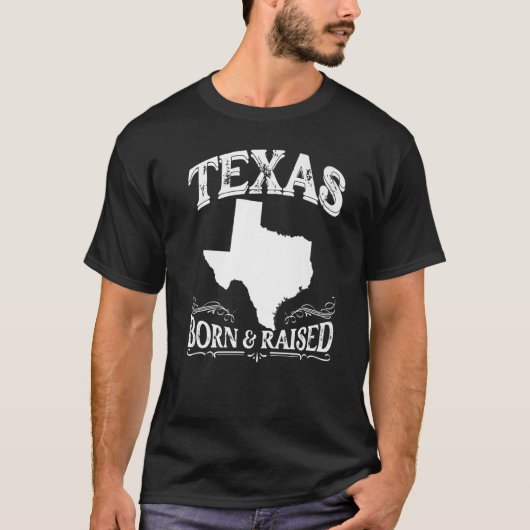 Longhorn Home State Texas Pride Texas Born & Raise T-shirt (Voorkant)