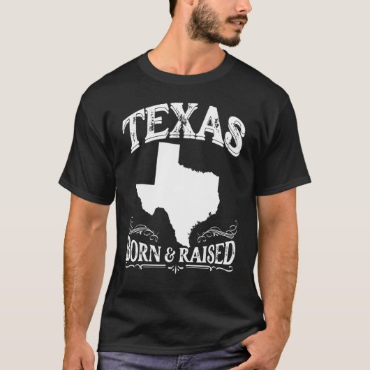 Longhorn Home State Texas Pride Texas Born & Raise T-shirt (Voorkant)