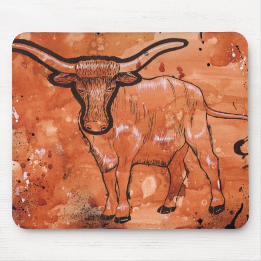 Longhorn II Mousepad Muismat (Voorkant)