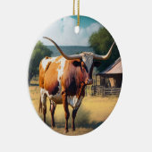 Longhorn Keramisch Ornament (Rechts)