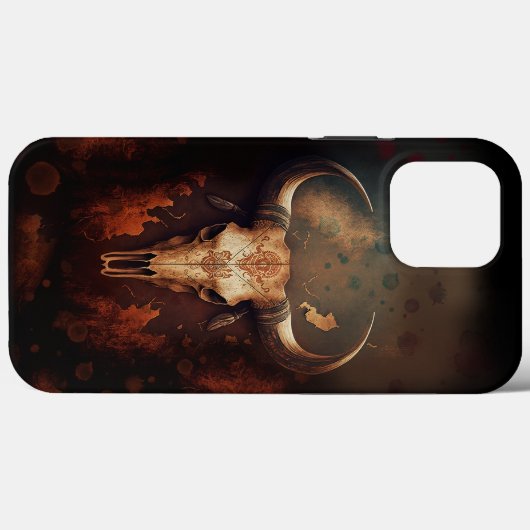 Longhorn Koe Case-Mate iPhone Case (Achterkant (horizontaal))