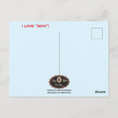 Longhorn Koe Moederdag Briefkaart (Achterkant)