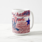 Longhorn Koe Texas Longhorns Art Mok Cup (Voorkant rechts)