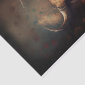 Longhorn Koe Tissuepapier (Detail)