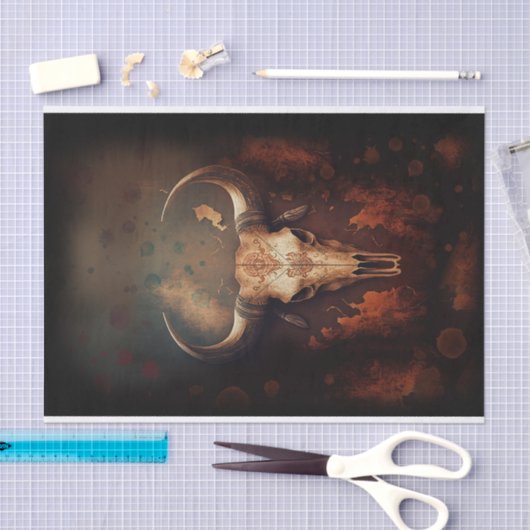 Longhorn Koe Tissuepapier (Craft)