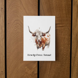 Longhorn Legacy, custom   Briefkaart