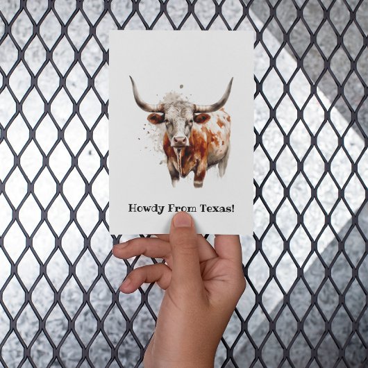 Longhorn Legacy, custom   Briefkaart