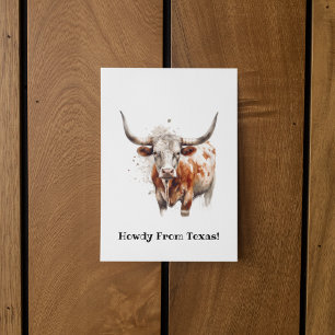 Longhorn Legacy, op maat   Briefkaart