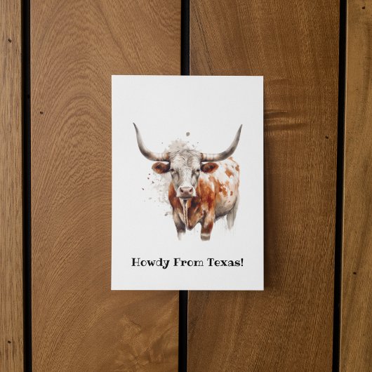 Longhorn Legacy, op maat Briefkaart