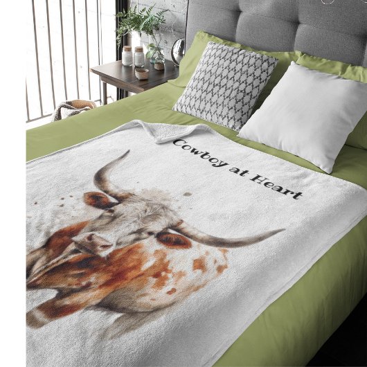 Longhorn Legacy, op maat Fleece Deken