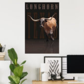 Longhorn Legacy Poster -40x60 - andere maten ook (Thuiskantoor)