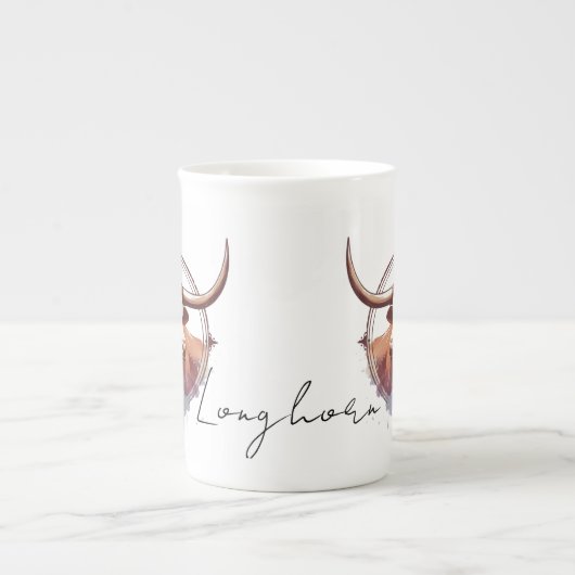 Longhorn Love Bone China Specialty Mok (Voorkant)