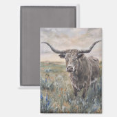 ""Longhorn" Magneet (Voorkant / Achterkant)
