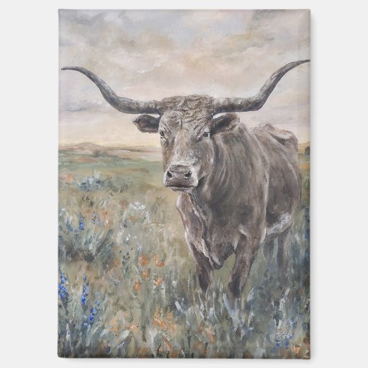 ""Longhorn" Magneet (Voorkant)