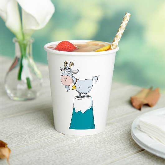 Longhorn Mountain Goat Papieren Bekers