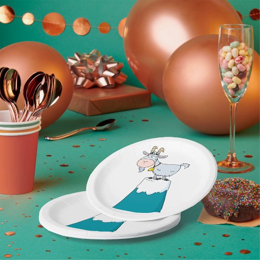 Longhorn Mountain Goat Papieren Bordje