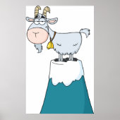 Longhorn Mountain Goat Poster (Voorkant)