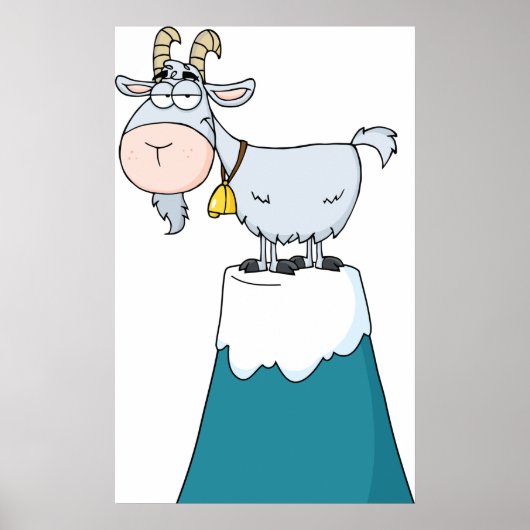 Longhorn Mountain Goat Poster (Voorkant)