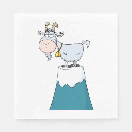 Longhorn Mountain Goat Servet (Voorkant)