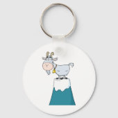 Longhorn Mountain Goat Sleutelhanger (Voorkant)