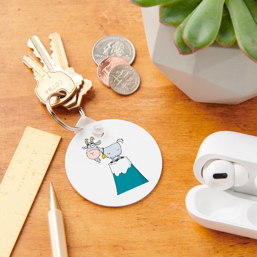 Longhorn Mountain Goat Sleutelhanger