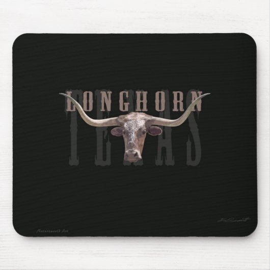 Longhorn Mousepad Muismat (Voorkant)