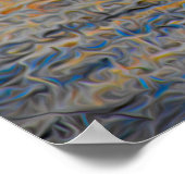 Longhorn op Sunset Poster (Hoek)