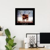 Longhorn Poster (Thuiskantoor)