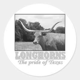 longhorn_pride ronde sticker