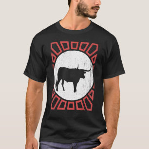 Longhorn Retro Style Animal T-shirt