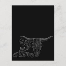 "Longhorn Scroll"-uitnodiging Kaart