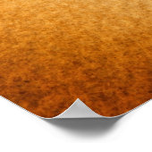 Longhorn Sheep Antiek Art Rustisch Sinaasappel Poster (Hoek)