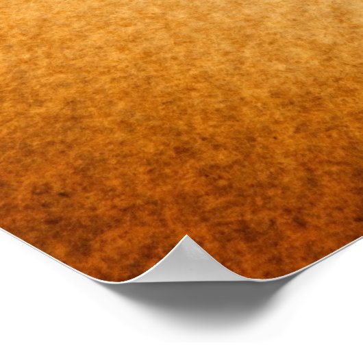 Longhorn Sheep Antiek Art Rustisch Sinaasappel Poster (Hoek)