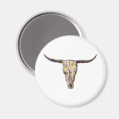 Longhorn Skull Art Magneet (Voorkant / Achterkant)