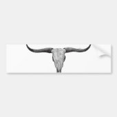 Longhorn Skull Bumpersticker (Voorkant)