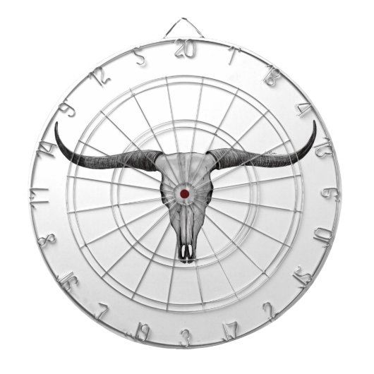 Longhorn Skull Dartbord (Voorkant)