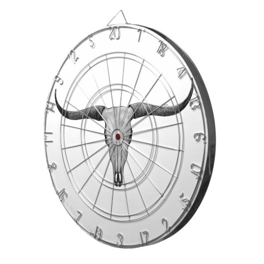 Longhorn Skull Dartbord (Voorkant Rechts)