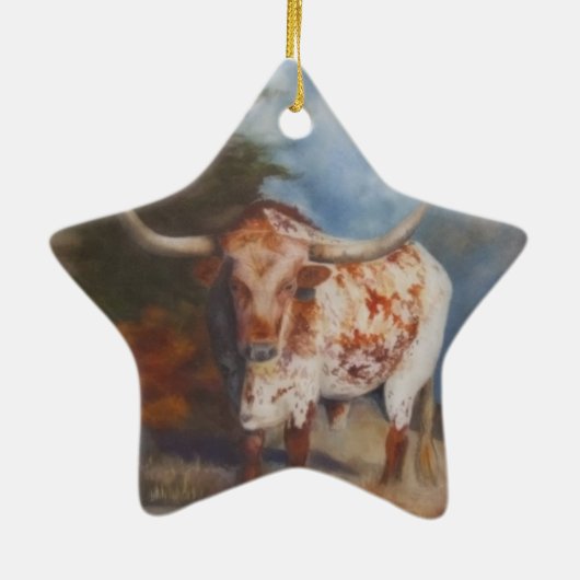 Longhorn Star Ornament (Achterkant)