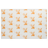 Longhorn steer hoofd met cowboy Pet I Stof (Fat Quarter)