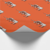 Longhorn Steer Western Gift Wrap Cadeaupapier (Hoek)
