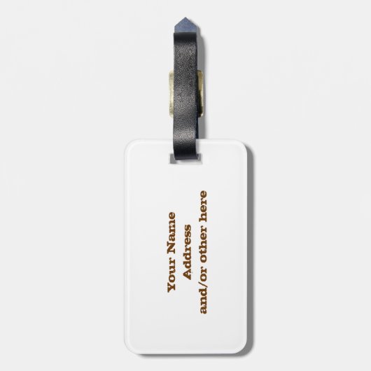 Longhorn Texas Bagagelabel (Achterkant verticaal)